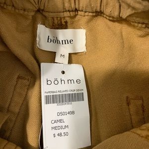 Kennedy Paperbag denim in camel